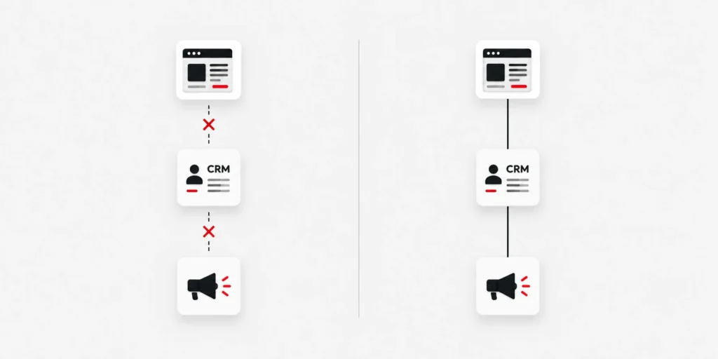 diferencia entre herramientas digitales sueltas y sistema de gestión integrado
