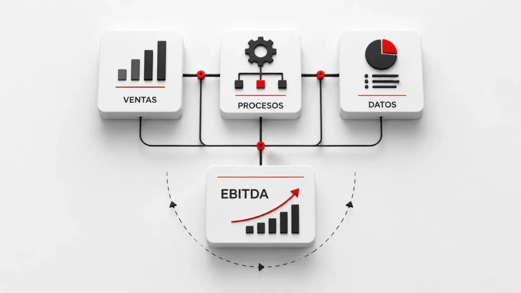 sistema de rentabilidad empresarial que conecta ventas, procesos y datos para mejorar el EBITDA